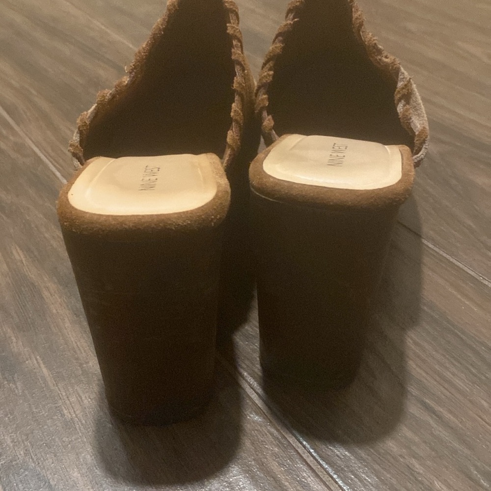 Nine West Patchwork Suede Chunky Platform Slip On… - image 6